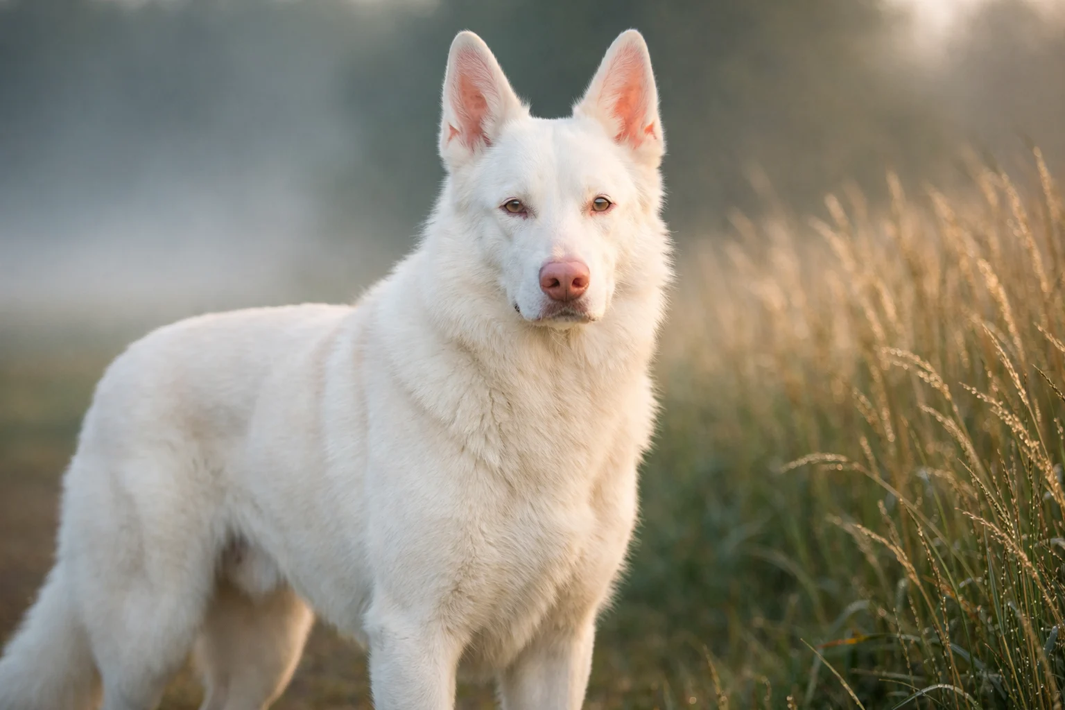 albino german shepherd