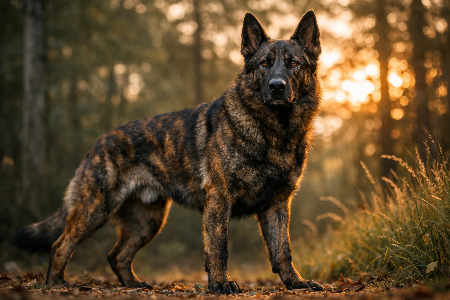 brindle german shepherd