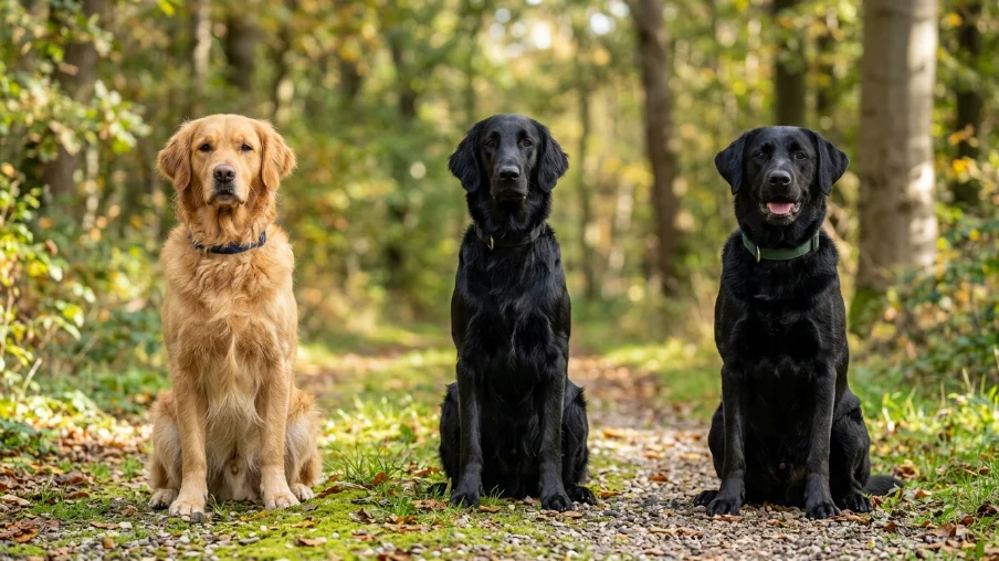 Appearance: Golden Retriever vs. Black Look-Alikes