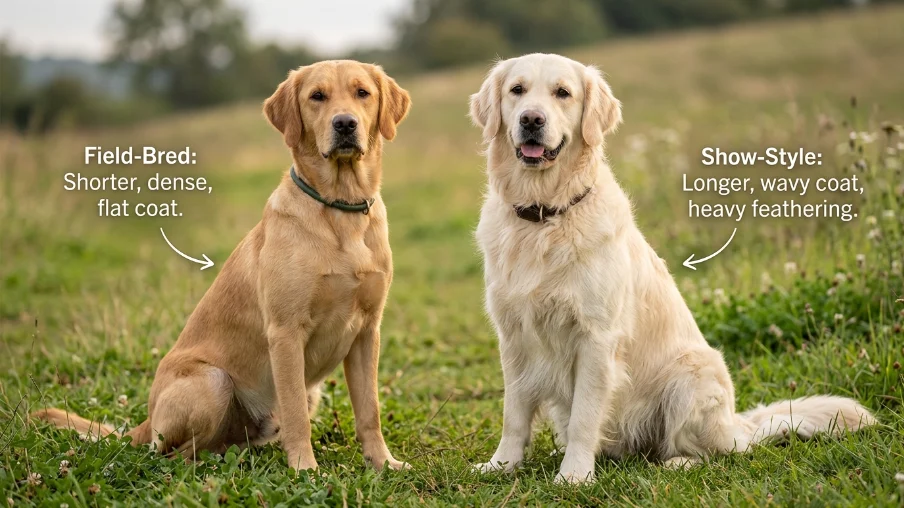 Golden Retriever Coat Types and Shedding Differences