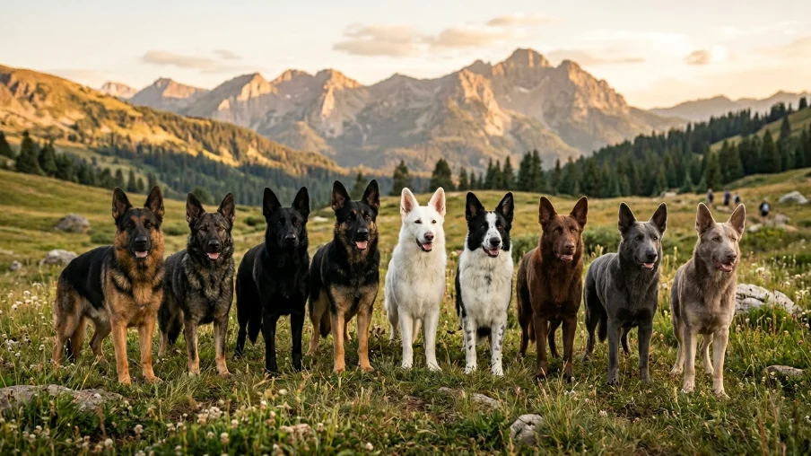 german shepherd colors