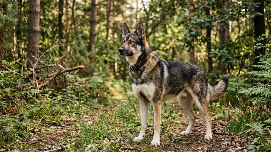 german shepherd husky