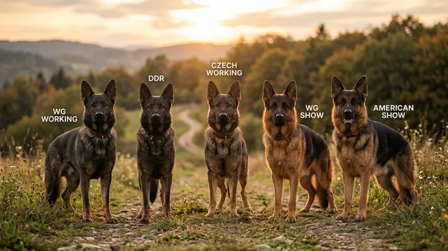 german shepherd types