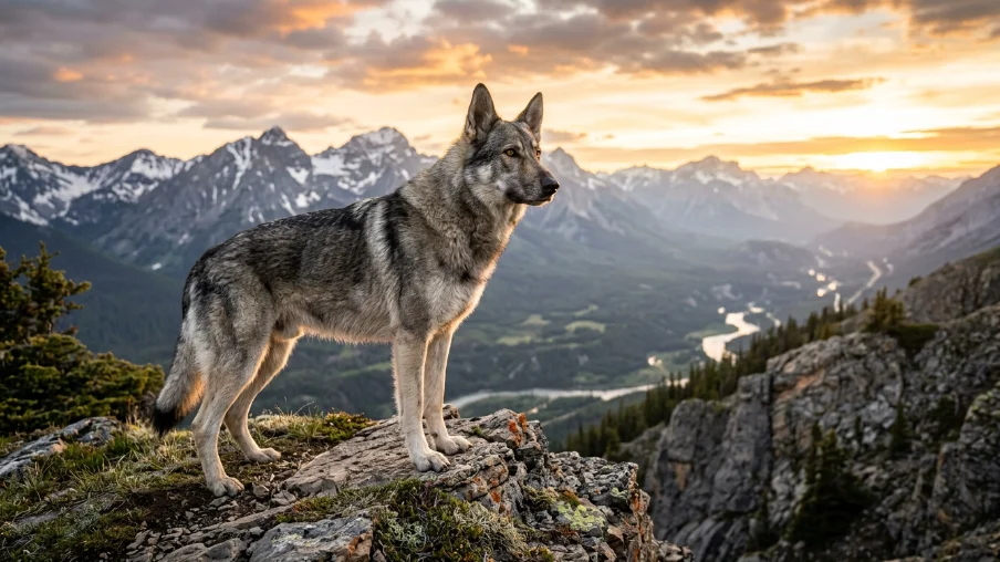 german shepherd wolf mix