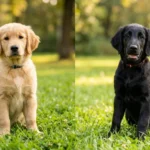 golden retriever black