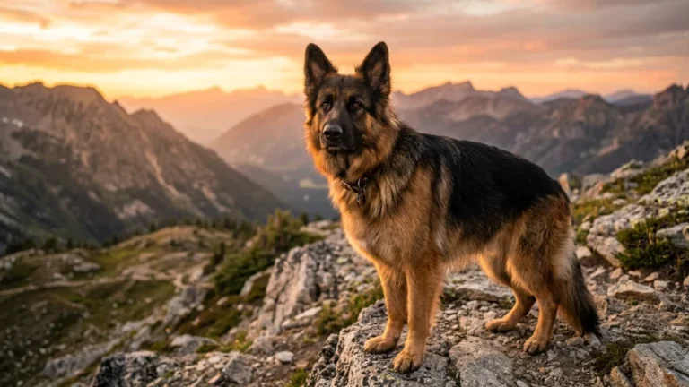 long haired german shepherd