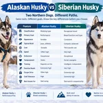 Alaskan Husky vs Siberian Husky