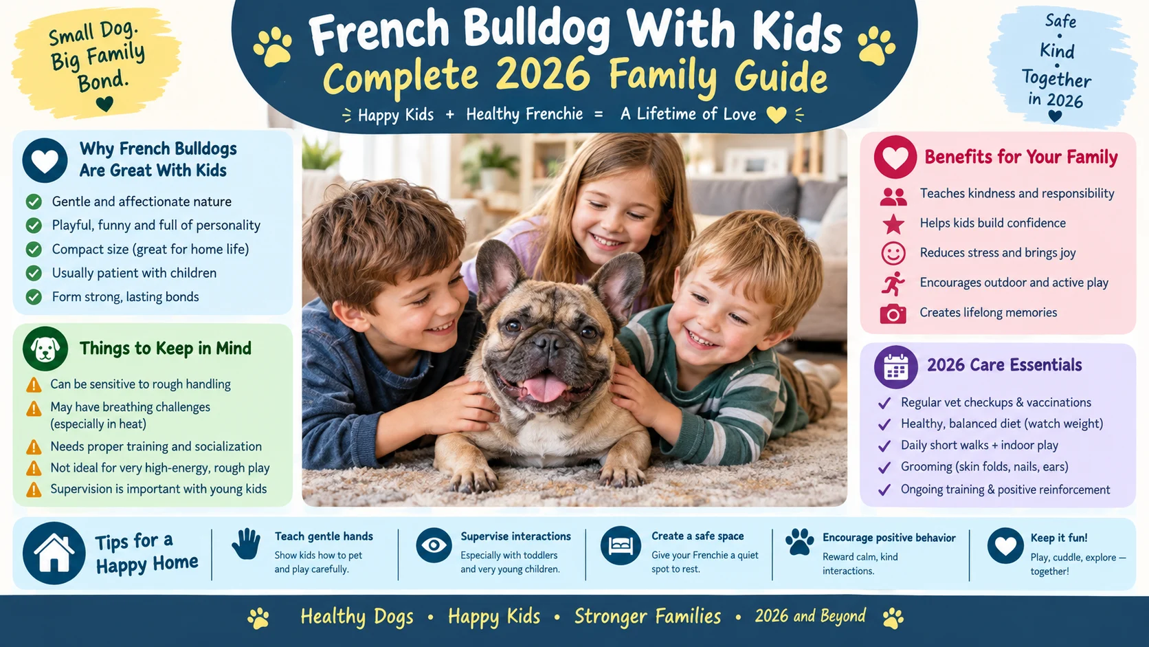 French Bulldog With Kids