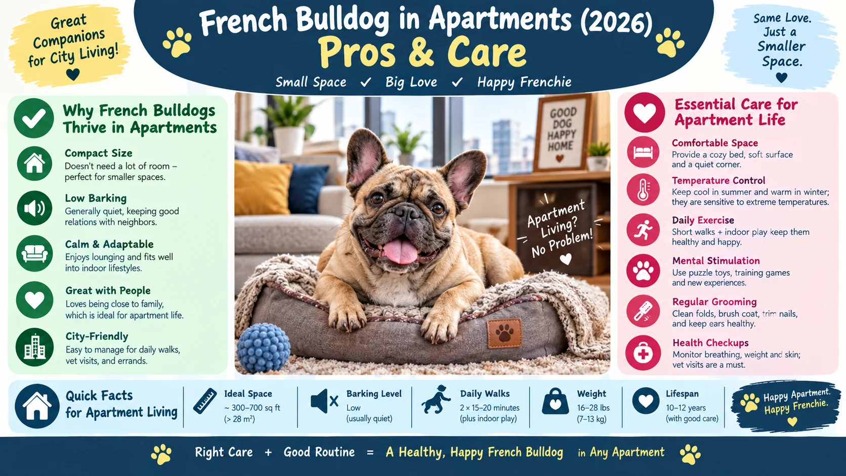French Bulldog in Apartments