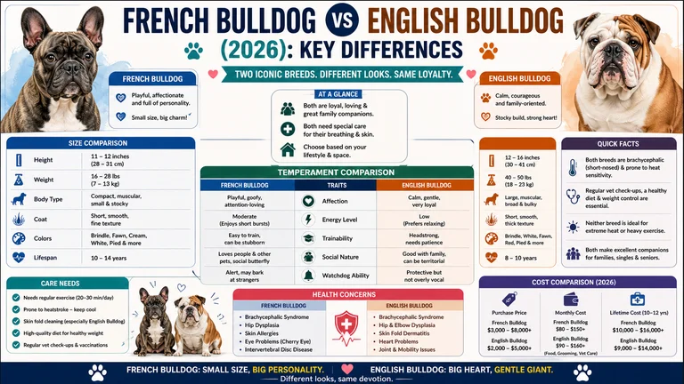 French Bulldog vs English Bulldog
