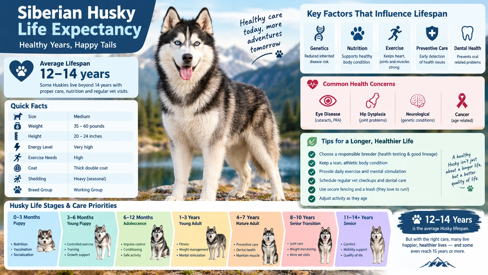 husky life expectancy