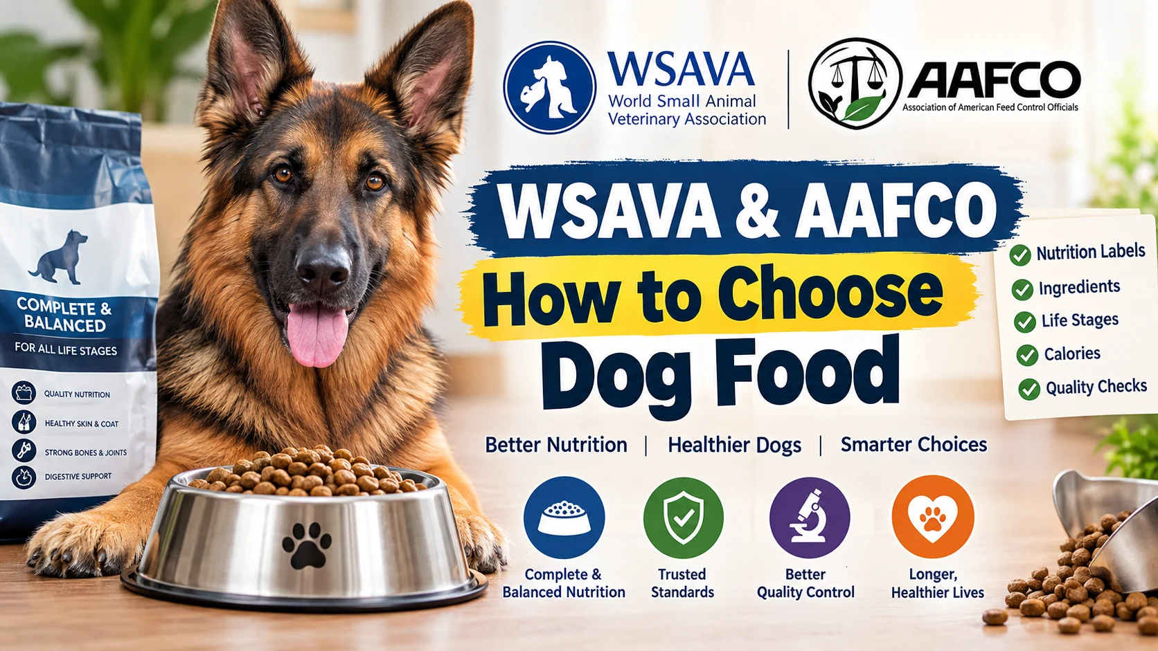 WSAVA & AAFCO: How to Choose Dog Food